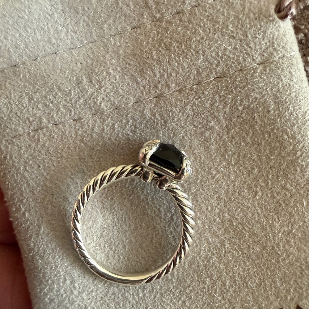 David Yurman Black Onyx Chatelaine Ring - Picture 3 of 8